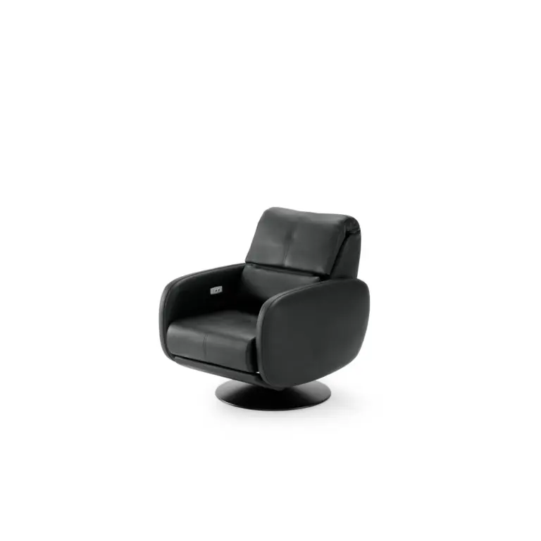 LARS RECLINER CHAIR MASSIF NERO (2)